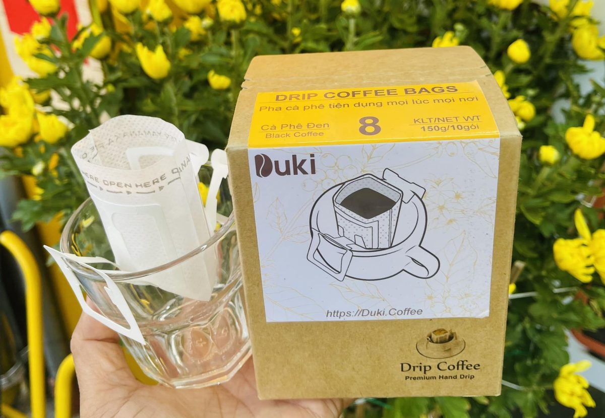 Cà phê túi lọc DukiCoffee 8R 15g/gói 10 Gói/ Hộp