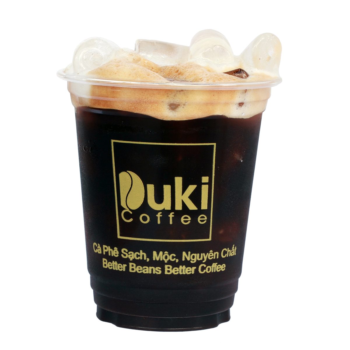 Cà phê đen đá Duki 7S Double Shot